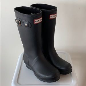 Girls Black Hunter Boots US Size 3